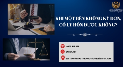 Khi một bên không ký đơn, có ly hôn được không?