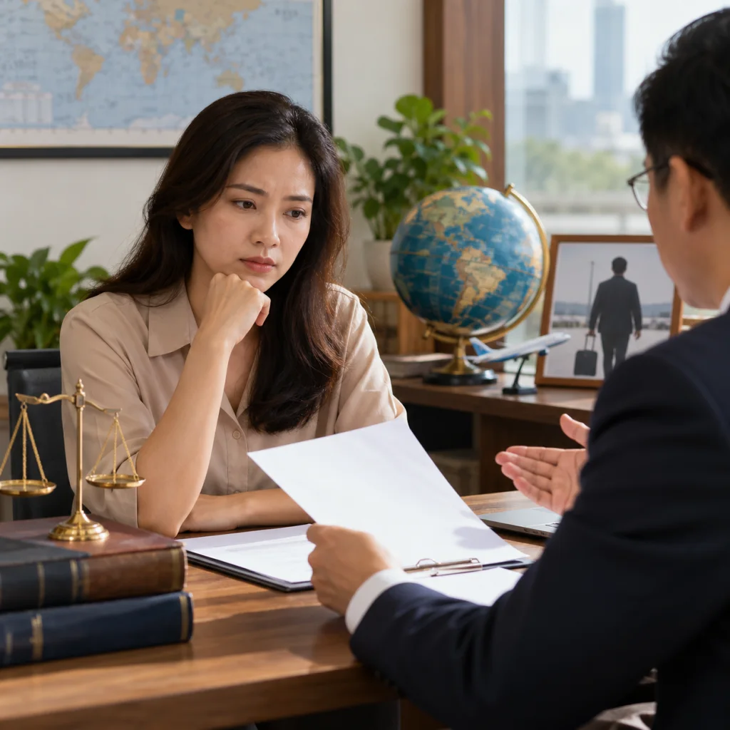 Ly hôn với người ở nước ngoài không rõ địa chỉ