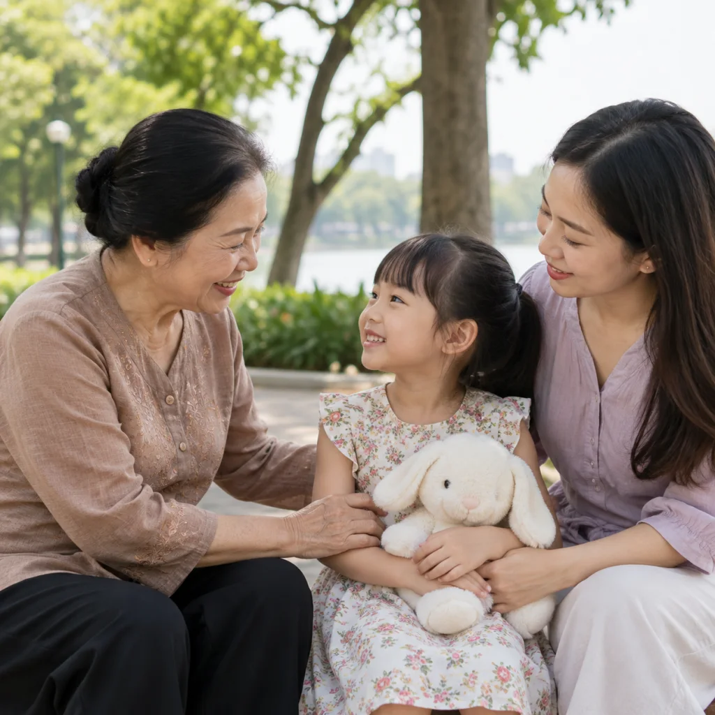 Sau ly hôn con theo mẹ bà nội có được gặp cháu không