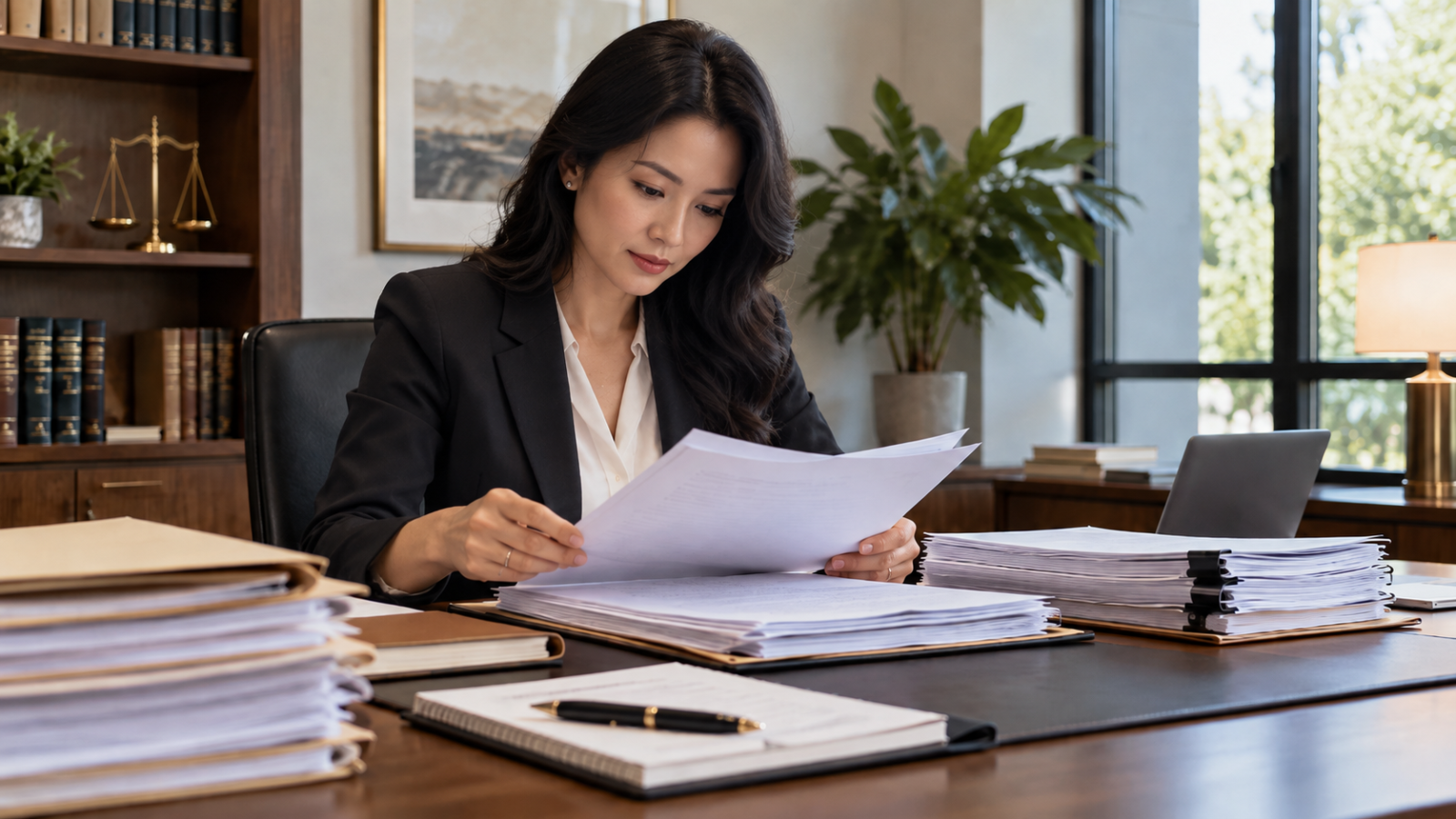 Luật sư kiểm tra hồ sơ ly hôn cho khách hàng