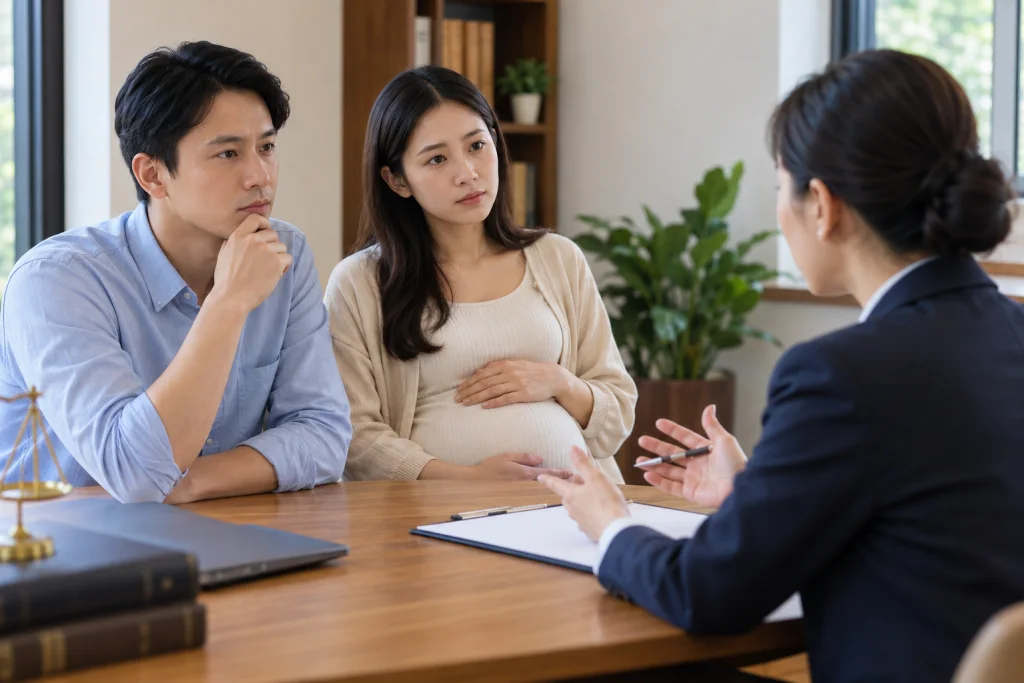 Minh họa việc chuẩn bị và tư vấn: Chồng có được ly hôn khi vợ đang mang thai không