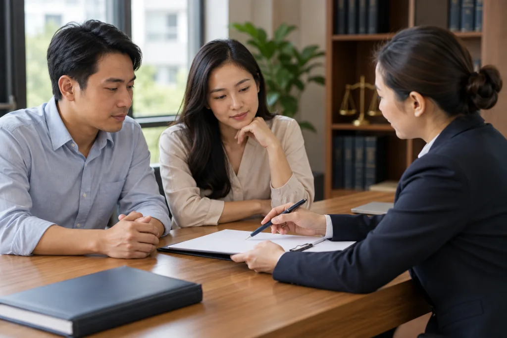 Minh họa việc chuẩn bị và tư vấn: Dịch vụ soạn thảo đơn ly hôn thuận tình