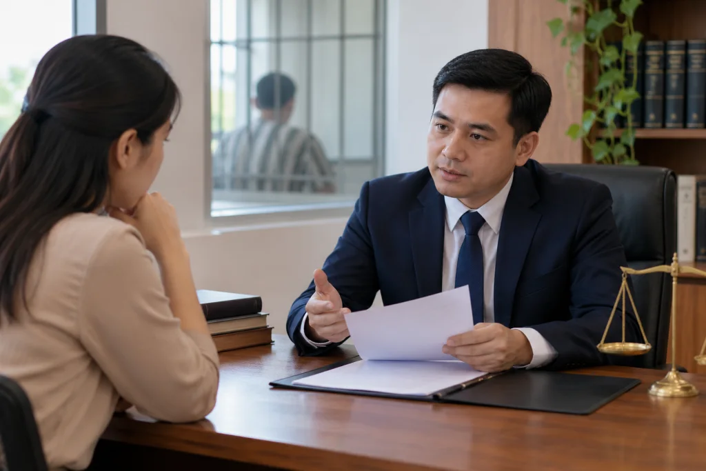 Minh họa việc chuẩn bị và tư vấn: Đơn phương ly hôn với vợ hoặc chồng đang chấp hành án phạt tù
