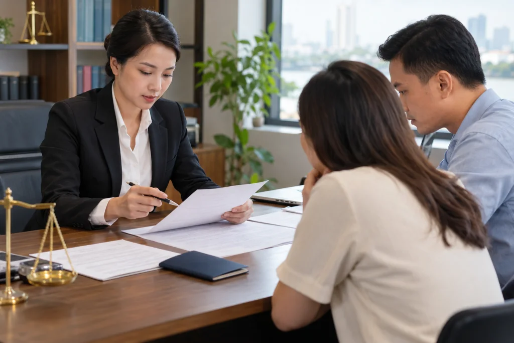 Trao đổi và chuẩn bị thông tin về ghi chú ly hôn là gì? có nên mời luật sư tư vấn về trình tự, thủ tục thực hiện ghi chú ly hôn hay không?