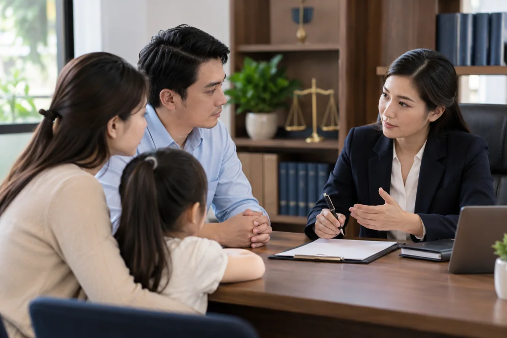 Minh họa việc chuẩn bị và tư vấn: Giành quyền nuôi con khi ly hôn
