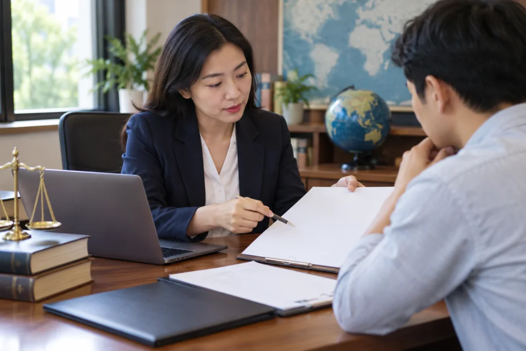 Minh họa việc chuẩn bị và tư vấn: Ly hôn với người ở nước ngoài không rõ địa chỉ