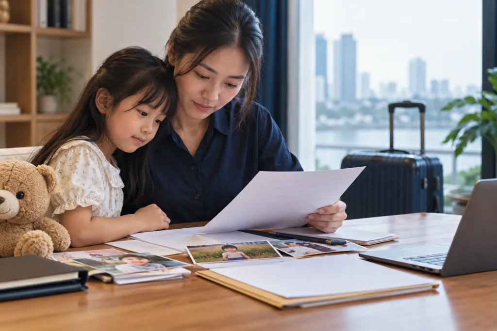Minh họa tình huống liên quan: Tranh chấp quyền nuôi con với người đang ở nước ngoài
