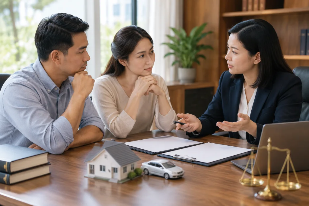 Minh họa việc chuẩn bị và tư vấn: Tranh chấp tài sản chung khi ly hôn