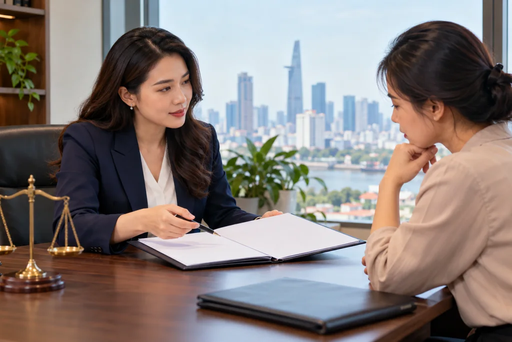 Minh họa việc chuẩn bị và tư vấn: Tư vấn ly hôn trọn gói tại Thành phố Hồ Chí Minh