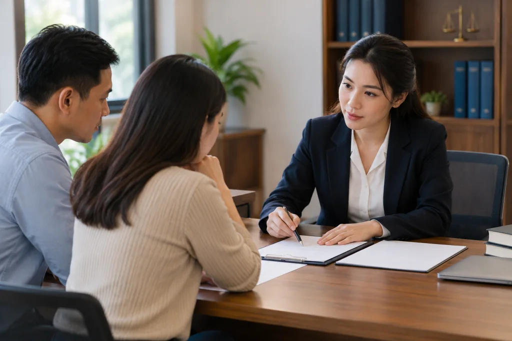 Minh họa việc chuẩn bị và tư vấn: Tư vấn soạn thảo đơn ly hôn