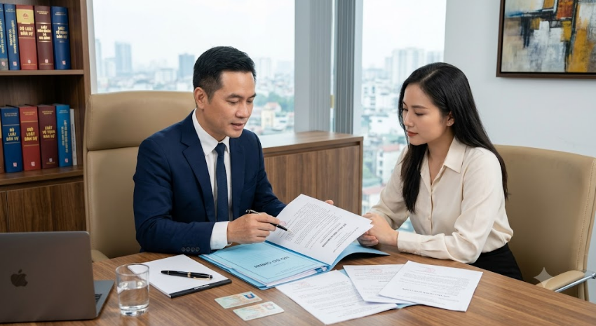 Hồ sơ ly hôn đơn phương trong buổi tư vấn pháp lý
