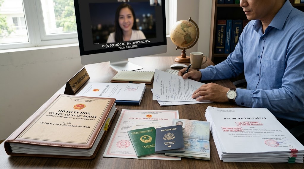 Hồ sơ ly hôn có yếu tố nước ngoài cần được rà soát kỹ